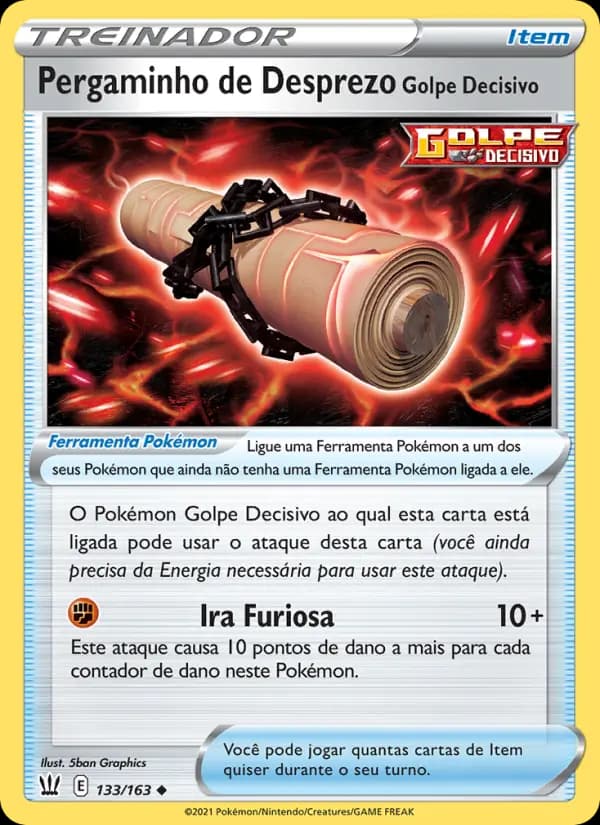 Pergaminho de Desprezo Golpe Decisivo, carta 133 de Estilos de Batalha