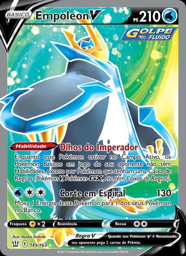 Empoleon V, carta 145 de Estilos de Batalha