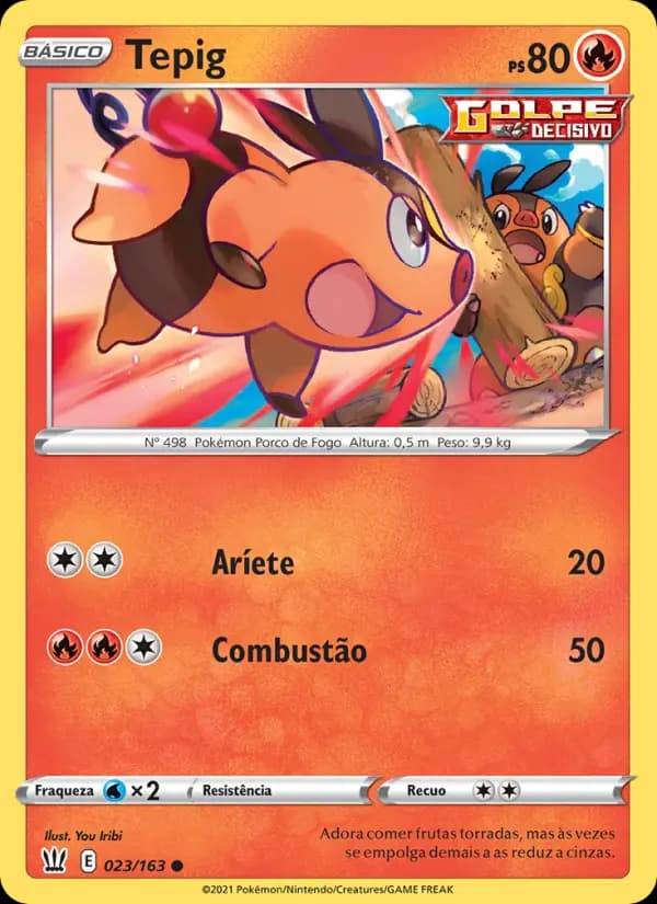 Tepig, carta 23 de Estilos de Batalha