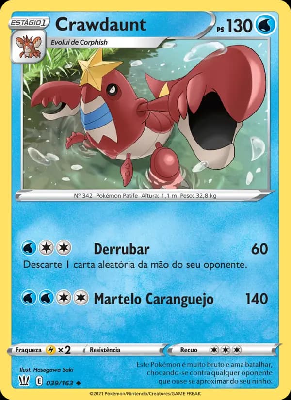Crawdaunt, carta 39 de Estilos de Batalha