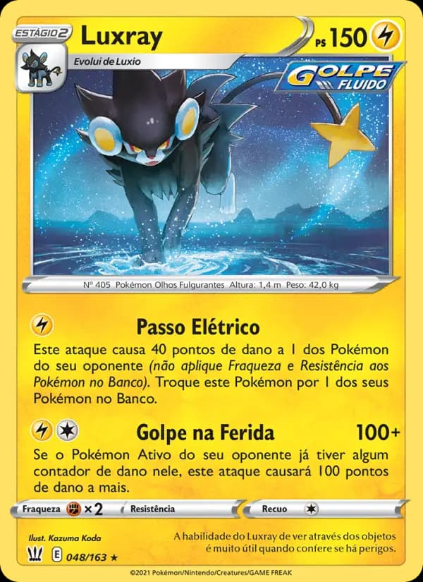 Luxray, carta 48 de Estilos de Batalha