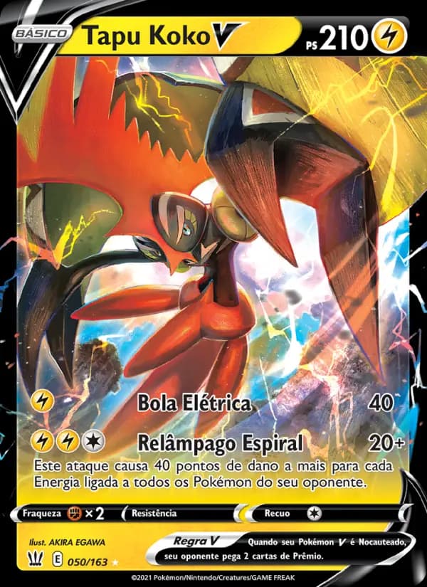 Tapu Koko V, carta 50 de Estilos de Batalha