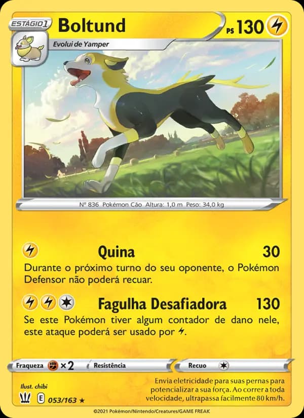 Boltund, carta 53 de Estilos de Batalha