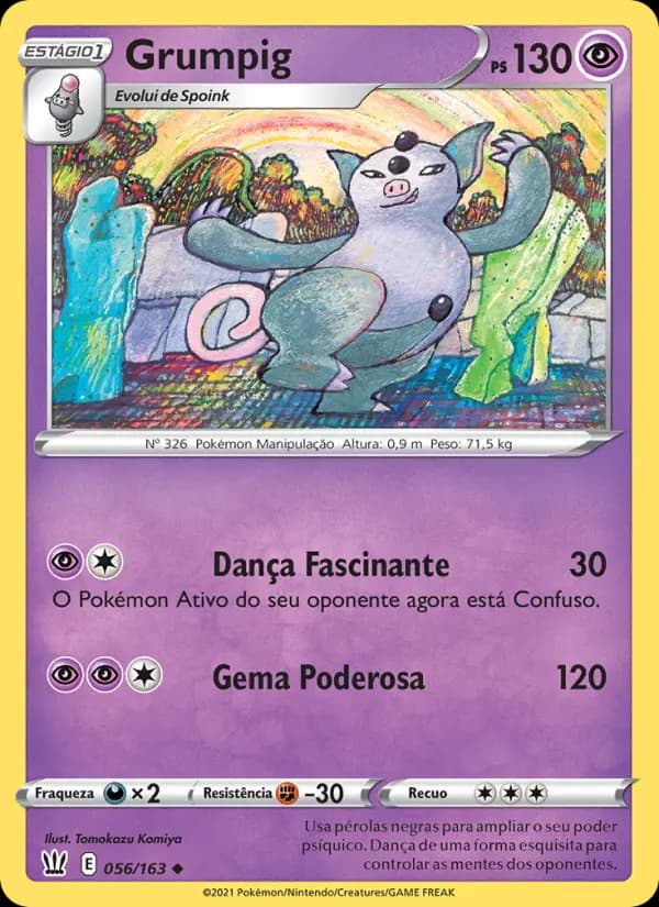 Grumpig, carta 56 de Estilos de Batalha