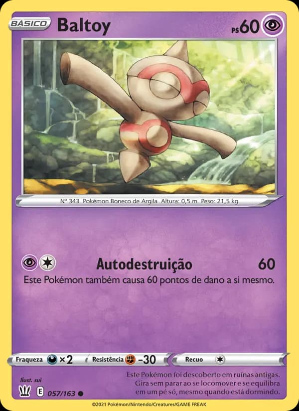 Baltoy, carta 57 de Estilos de Batalha