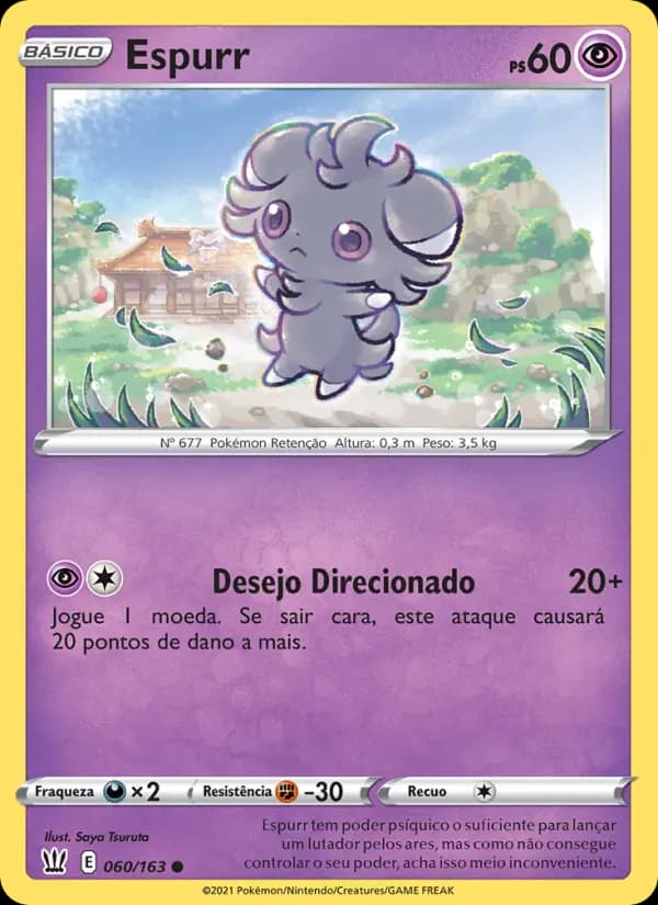 Espurr, carta 60 de Estilos de Batalha