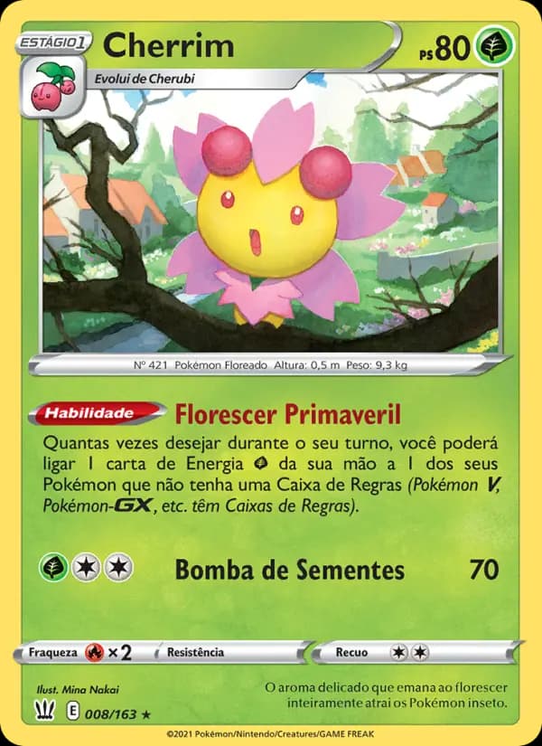Cherrim, carta 8 de Estilos de Batalha