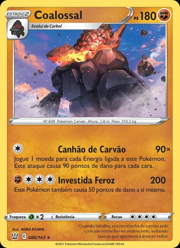 Coalossal, carta 80 de Estilos de Batalha