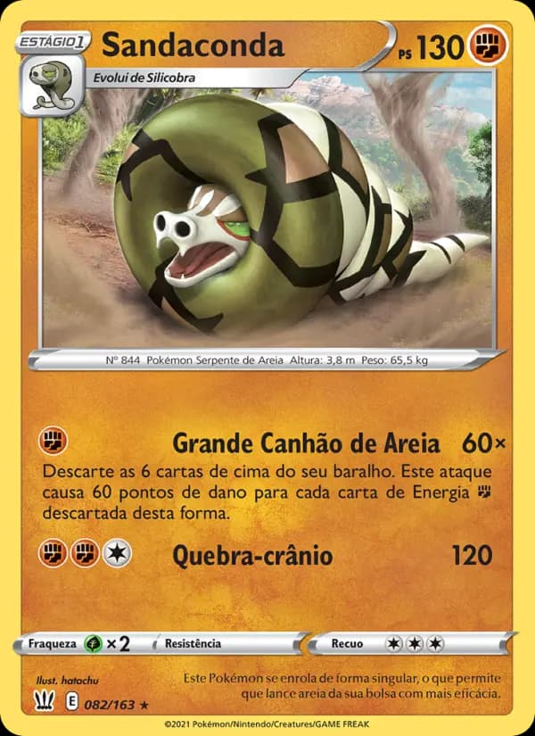 Sandaconda, carta 82 de Estilos de Batalha
