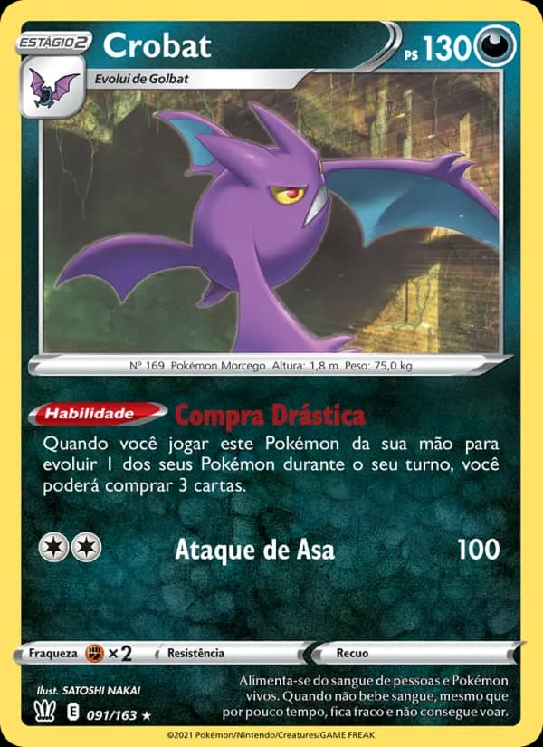 Crobat, carta 91 de Estilos de Batalha