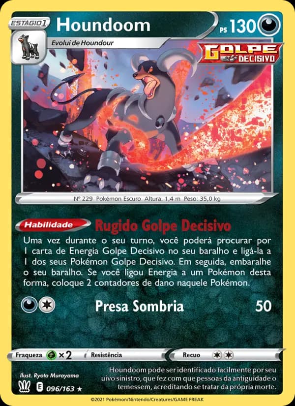 Houndoom, carta 96 de Estilos de Batalha