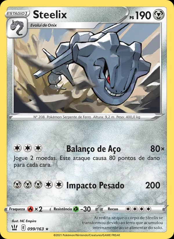 Steelix, carta 99 de Estilos de Batalha