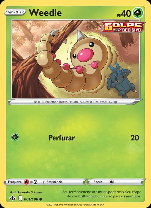 Weedle, carta 1 de Reinado Arrepiante