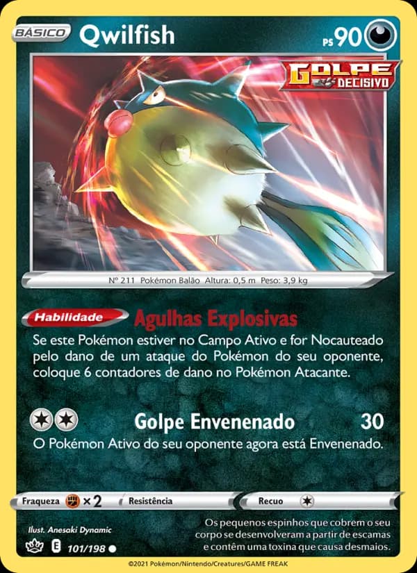 Qwilfish, carta 101 de Reinado Arrepiante