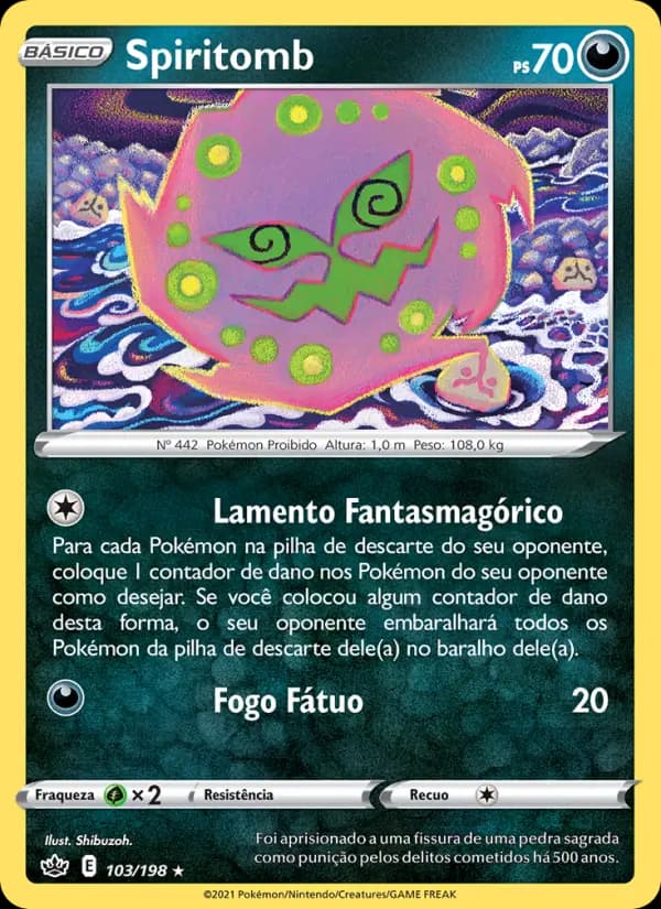 Spiritomb, carta 103 de Reinado Arrepiante