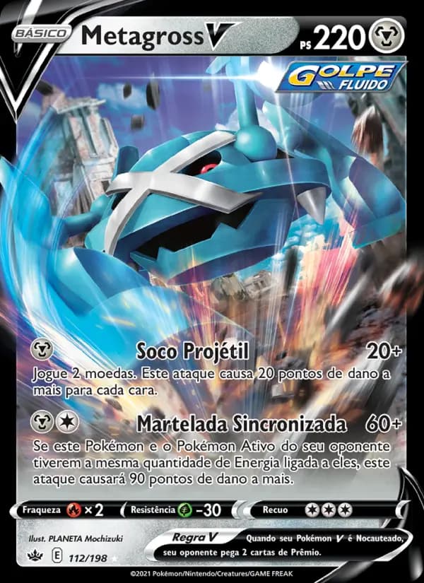 Metagross V, carta 112 de Reinado Arrepiante