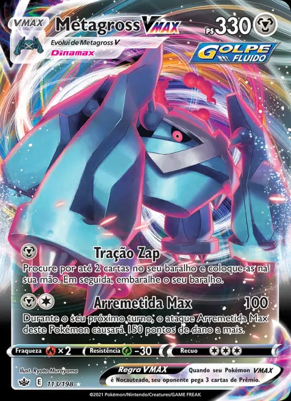 Metagross VMAX, carta 113 de Reinado Arrepiante