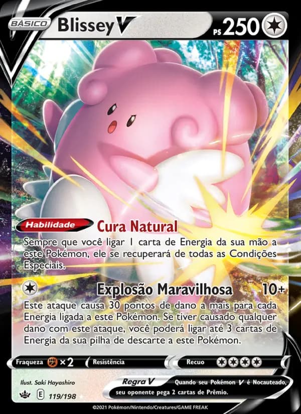 Blissey V, carta 119 de Reinado Arrepiante