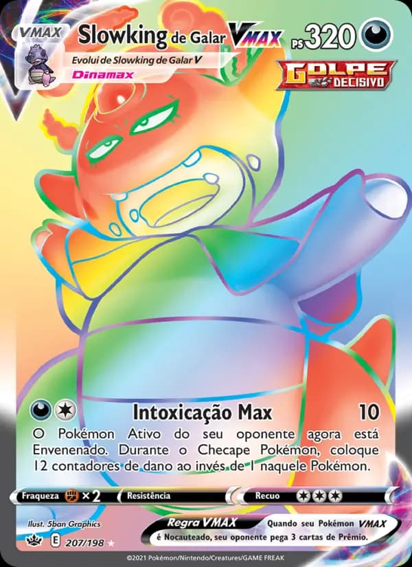Slowking de Galar VMAX, carta 207 de Reinado Arrepiante