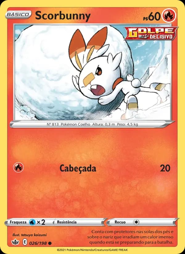 Scorbunny, carta 26 de Reinado Arrepiante
