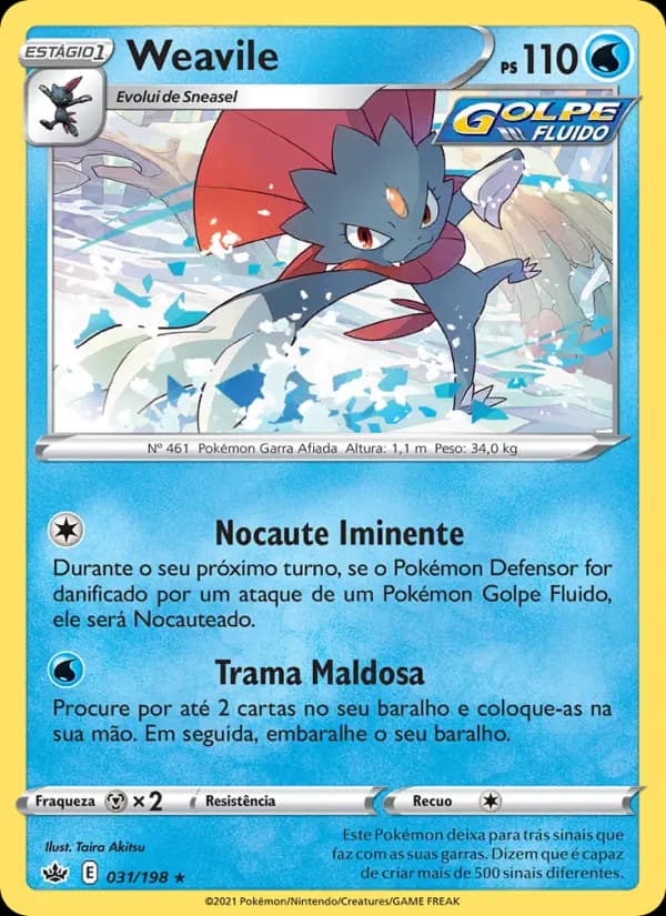 Weavile, carta 31 de Reinado Arrepiante