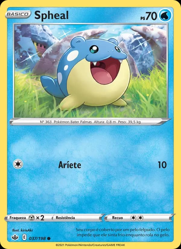 Spheal, carta 37 de Reinado Arrepiante