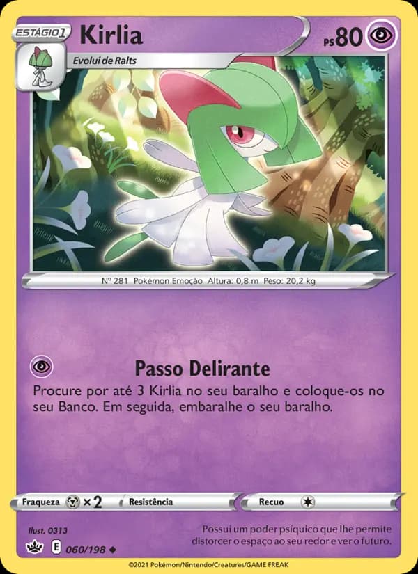 Kirlia, carta 60 de Reinado Arrepiante