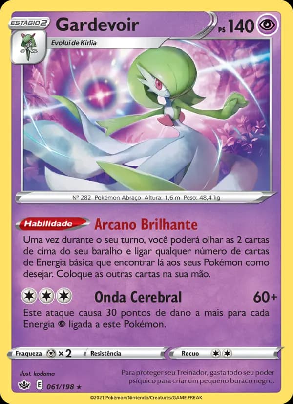 Gardevoir, carta 61 de Reinado Arrepiante
