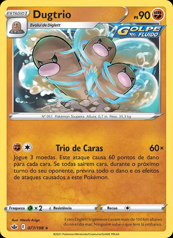 Dugtrio, carta 77 de Reinado Arrepiante