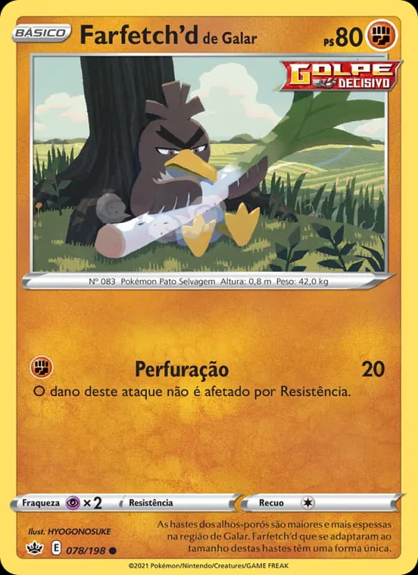 Farfetch'd de Galar, carta 78 de Reinado Arrepiante