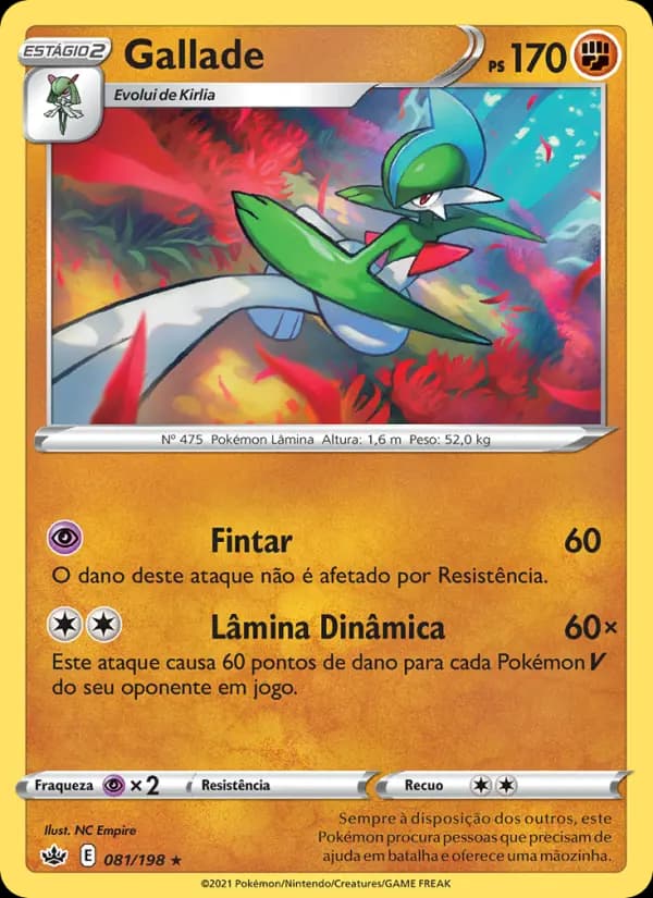 Gallade, carta 81 de Reinado Arrepiante