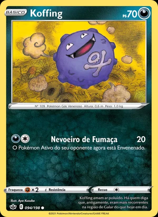 Koffing, carta 94 de Reinado Arrepiante