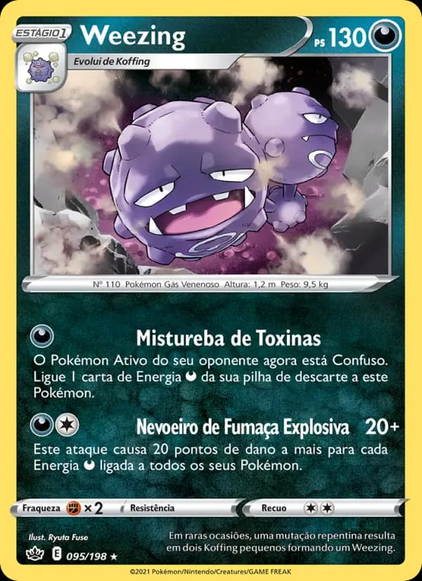 Weezing, carta 95 de Reinado Arrepiante