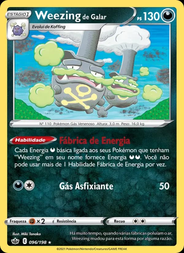 Weezing de Galar, carta 96 de Reinado Arrepiante
