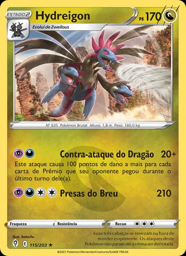 Hydreigon, carta 115 de Céus em Evolução