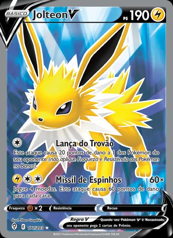Jolteon V, carta 177 de Céus em Evolução