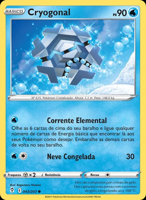 Cryogonal, carta 43 de Céus em Evolução