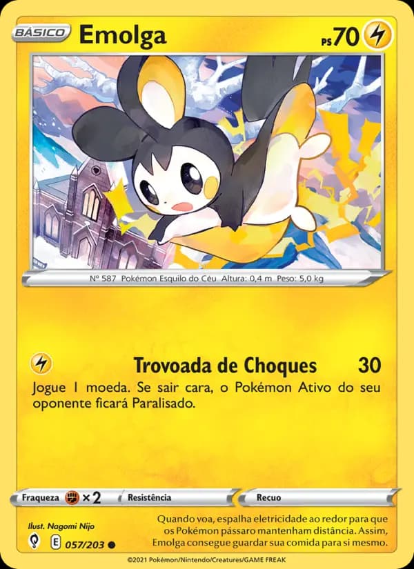Emolga, carta 57 de Céus em Evolução