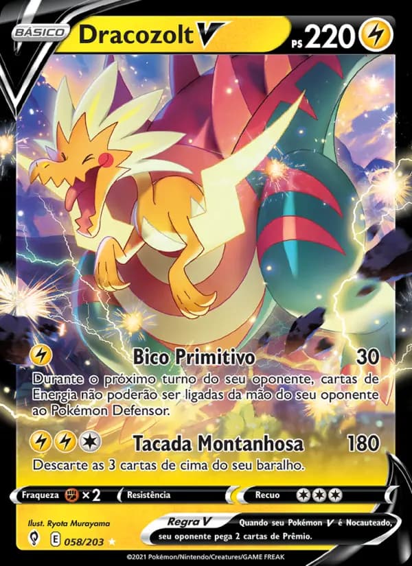 Dracozolt V, carta 58 de Céus em Evolução