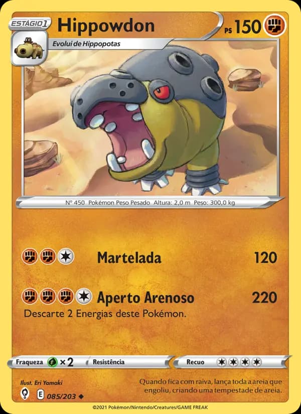 Hippowdon, carta 85 de Céus em Evolução