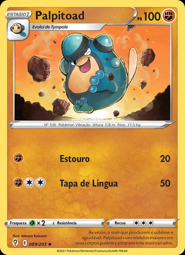 Palpitoad, carta 89 de Céus em Evolução