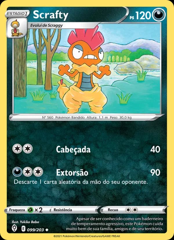 Scrafty, carta 99 de Céus em Evolução