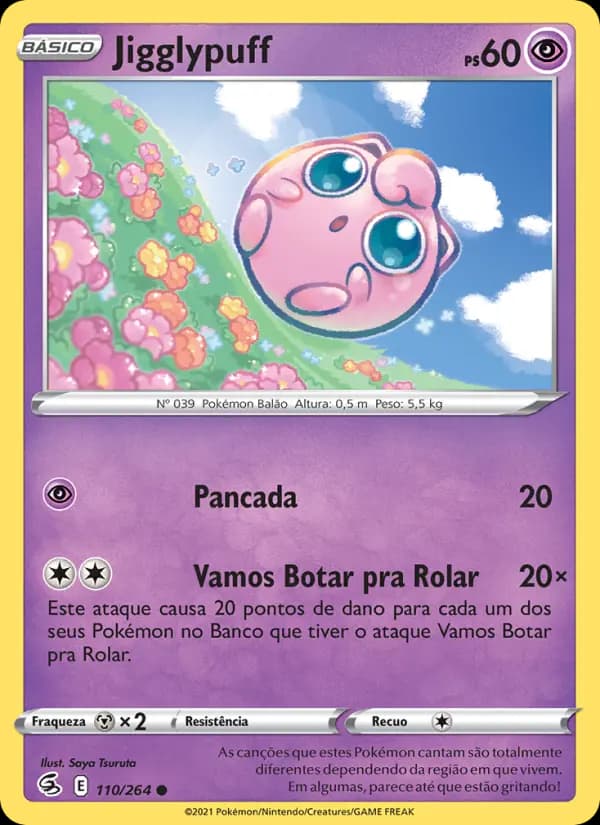 Jigglypuff, carta 110 de Golpe Fusão