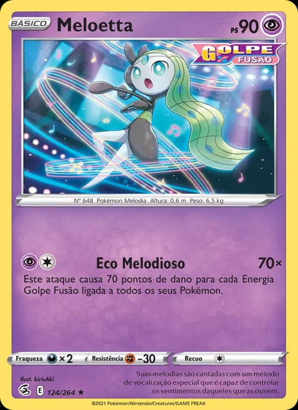 Meloetta, carta 124 de Golpe Fusão