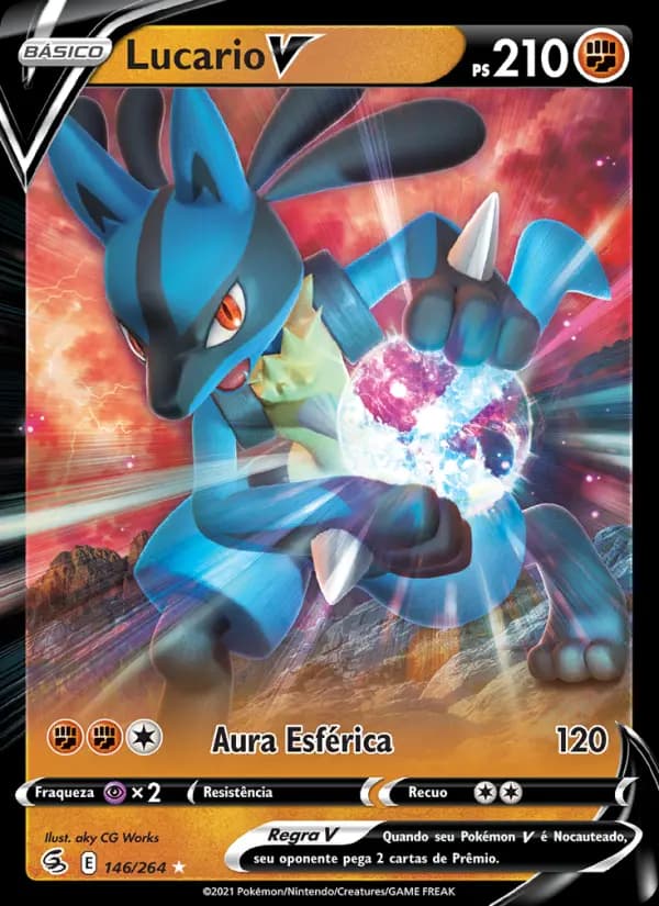 Lucario V, carta 146 de Golpe Fusão
