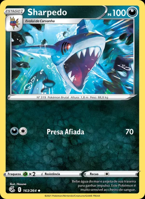 Sharpedo, carta 163 de Golpe Fusão
