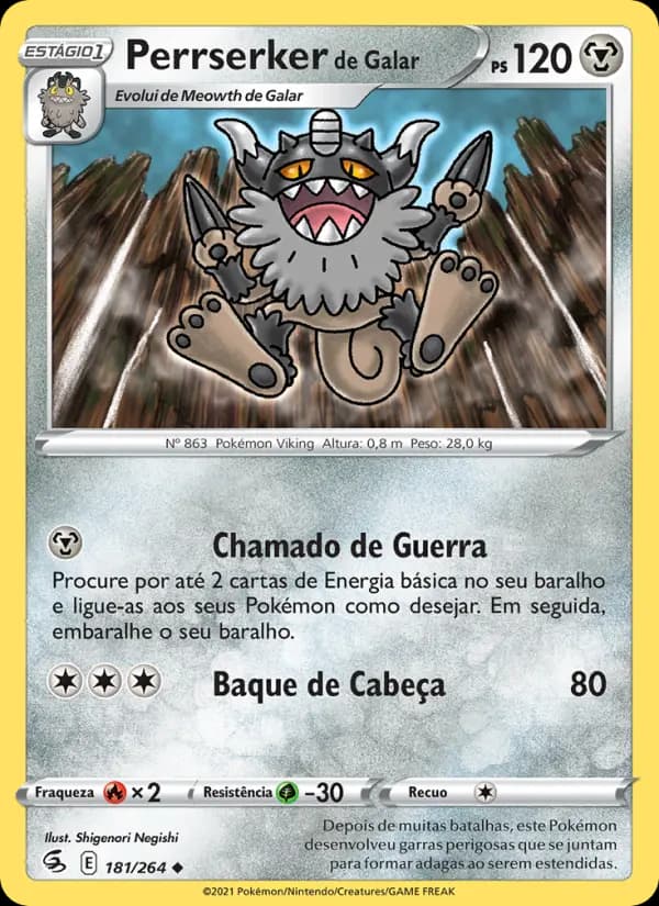 Perrserker de Galar, carta 181 de Golpe Fusão