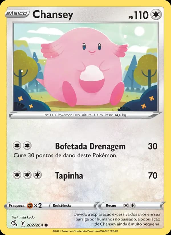 Chansey, carta 202 de Golpe Fusão