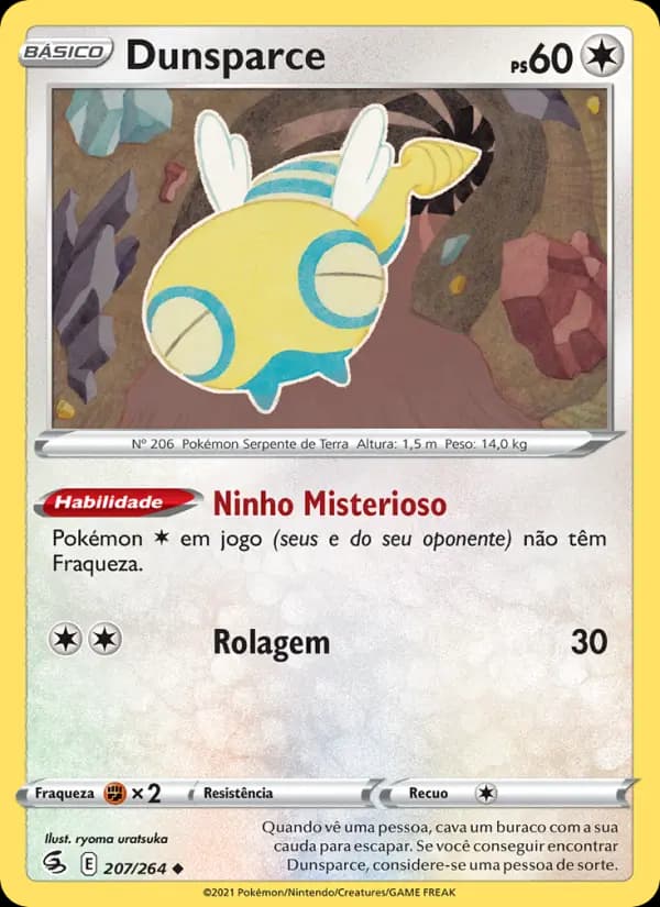 Dunsparce, carta 207 de Golpe Fusão