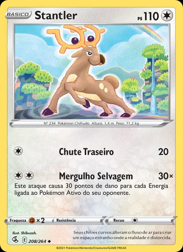 Stantler, carta 208 de Golpe Fusão